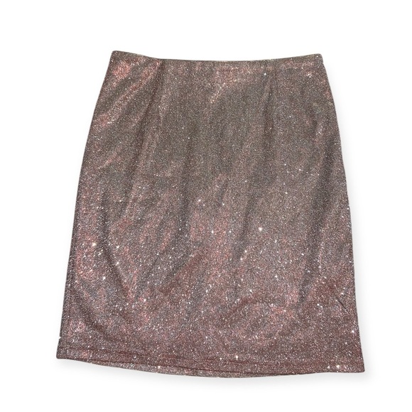 A’Gaci Dazzle Mini Skirt NYE Sparkle Elastic Bodycon Skirt - Picture 2 of 12
